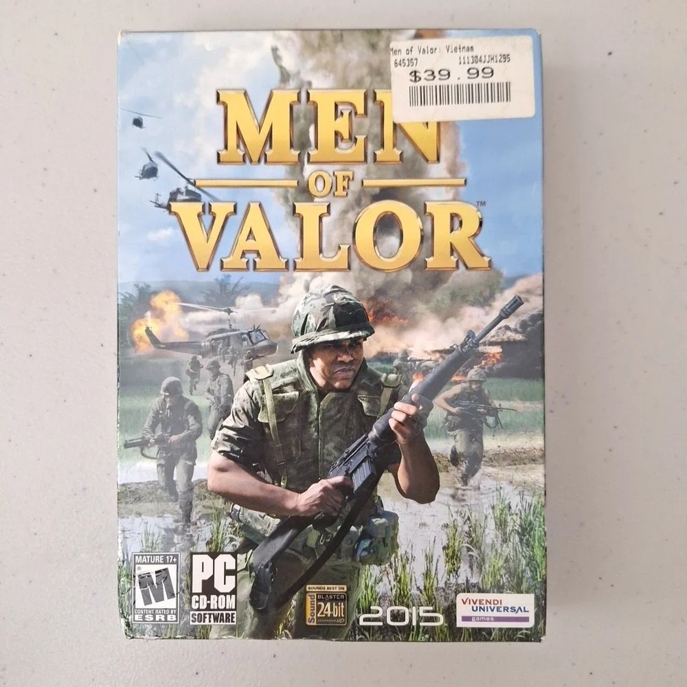 Video Game PC Men of Valor Vietnam 2015 Version Windows CD-ROM Open Box